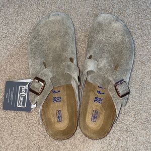 Birkenstock Boston Clogs (Taupe)